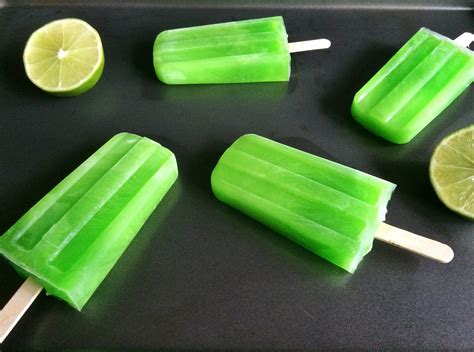 My Tiny Oven Green Popsicles Aka Lime Popsicles