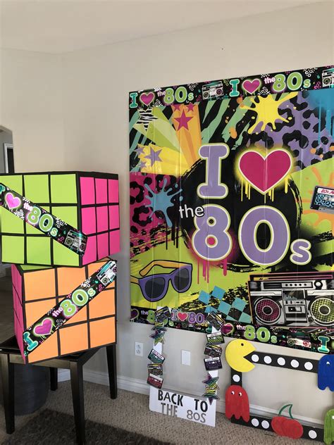 80s Party Photo Booth Props 80s Room Decor Retro Home Decor 80s Theme