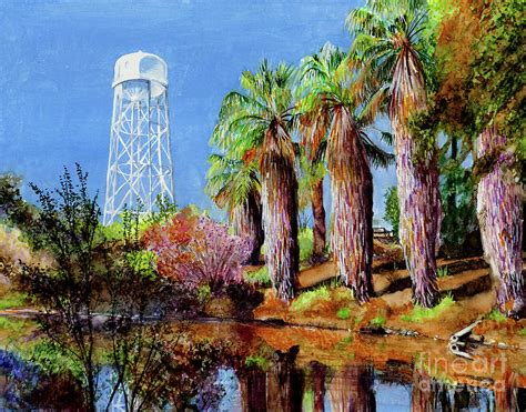 604 Uc Davis Water Tower Painting By William Lum Fine Art America