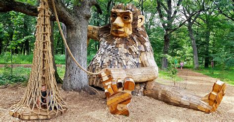 Wooden Troll Sculptures By Thomas Dambo Pop Up In The Morton Arboretum