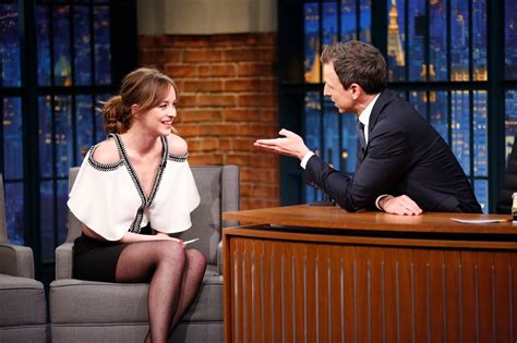 Fifty Shades Updates Hq Photos And Video Dakota Johnson On Late Night With Seth Meyers