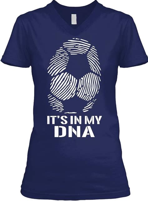 Teespring Womens Soccer Is In My Dna Tshirt Bellacanvas V Neck T