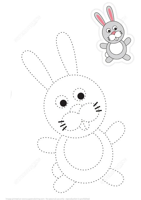 This should be the default application that your pdf files open in. Trace and Color Cartoon Rabbit | Free Printable Puzzle Games