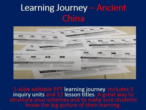 Learning Journey Ancient China Teaching Resources
