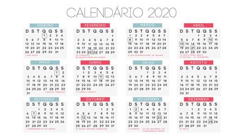 Feriados 2020 Calendário Completo Programe Sua Viagem Já