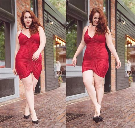 Stunning Redhead Fashion Nova Curve Big Thighs Curvy Women Plus Size Model Model Life Hot