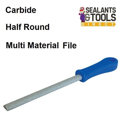 Silverline Carbide Coarse Grit File Half Round Tile Etc 245095