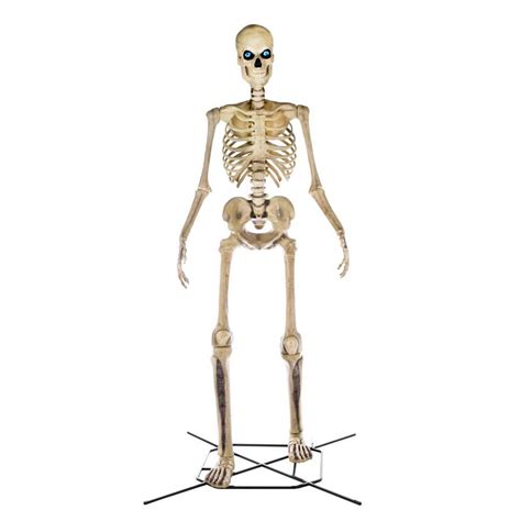 A Giant 12 Foot Skeleton With Animated Lcd Eyes