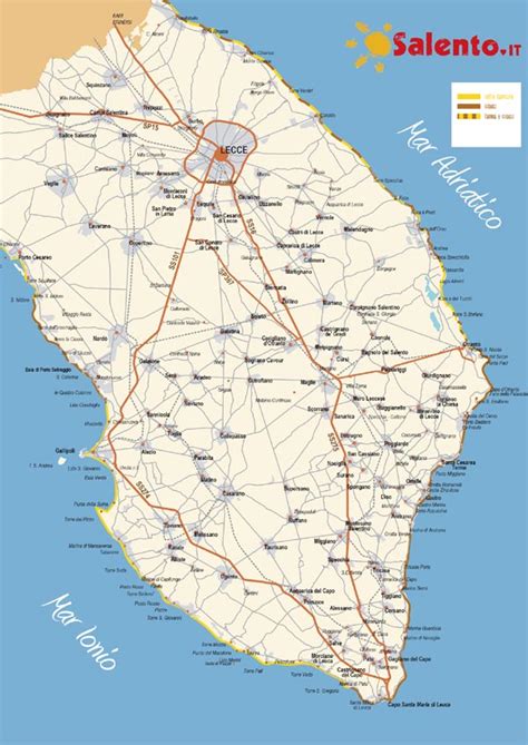 And after this, this is the initial image. Salento cartina: mappa della provincia di Lecce, Salento ...