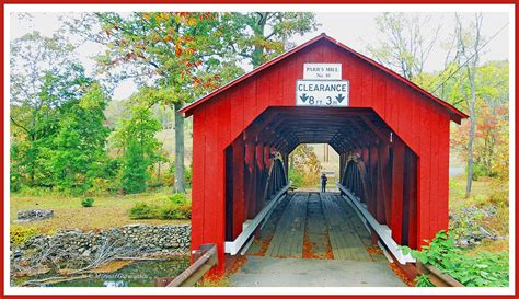 Parrs Mill Covered Bridge Columbia County Pennsylvania Photograph By
