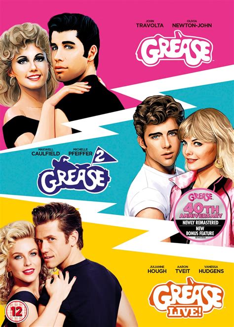 Grease — título grease vaselina (hispanoamerica) grease (españa) ficha grease — griːs verb informal 1. Grease/Grease 2/Grease Live! | DVD Box Set | Free shipping ...