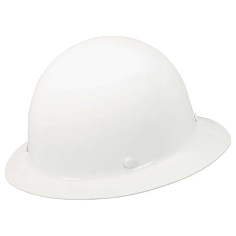 Msa 475408 Skullgard Full Brim Hard Hat Fas Trac Suspension White