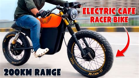 How To Build Electric Cafe Racer Bike At Home 200km Range Electric