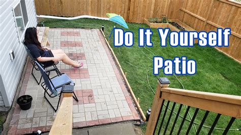 How To Build A Patio Diy Paver Patio Youtube