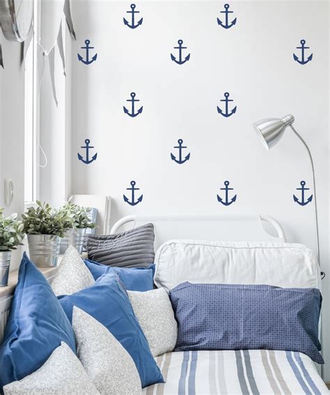 Nautical Wall Stickers Anchor Wall Decals Etsy