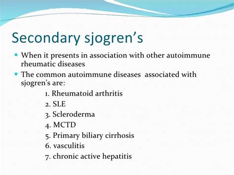 A Case Of Sjogrens Syndrome