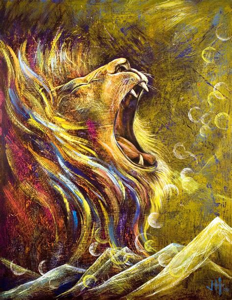Lion Of Judah Roaring Lion Wall Art Canvas Print Fine Art Paper
