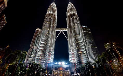 Download Wallpapers Kuala Lumpur Petronas Towers Twin Skyscrapers