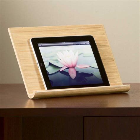 Handmade Bamboo Ipad Stand Petagadget Ipad Stand Ipad Holder