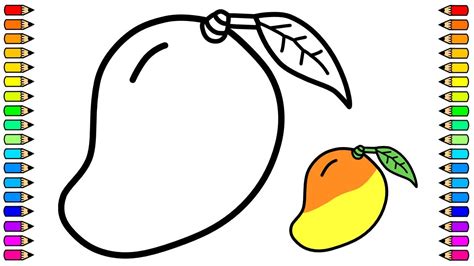 Imagenes De Mango Para Dibujar Dibujo De Mangos Para Colorear Dibujos