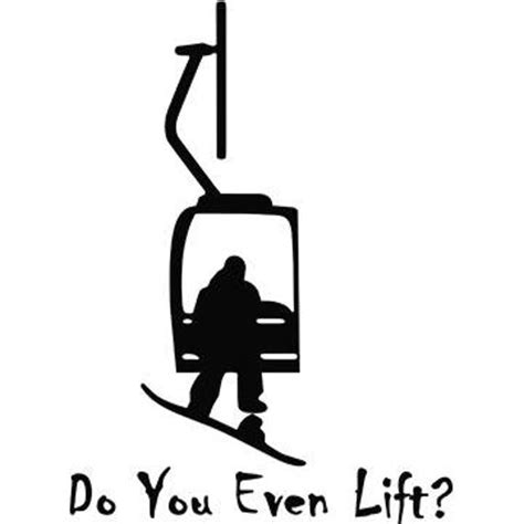 Do You Even Lift Snowboard Decal Etsy