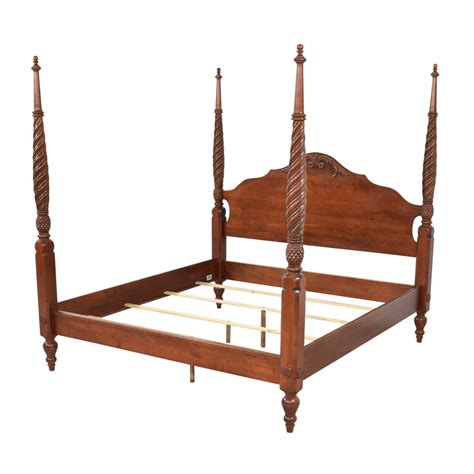 Ethan Allen British Classics Plantation Four Poster King Bed Off Kaiyo