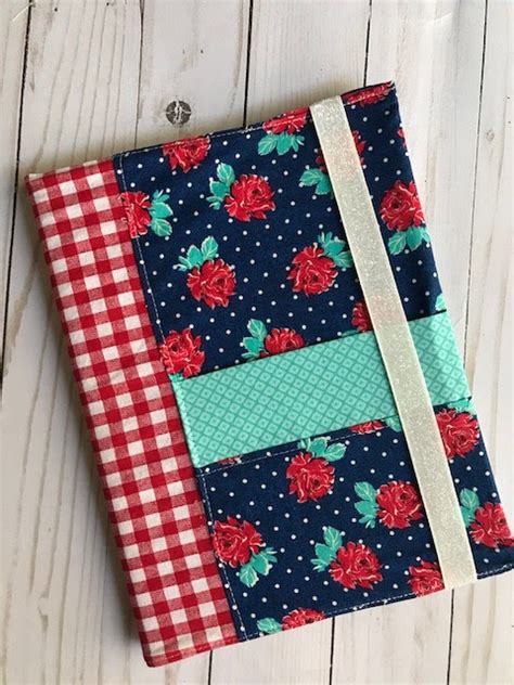 Sewing Pattern Journal Cover With Front Pocket Sewing