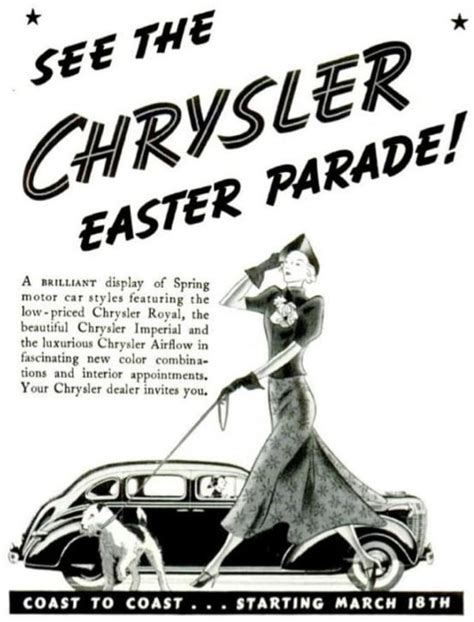 Nothing As Glam As The Chrysler Easter Parade Vintage Easter Ads Popsugar Love And Sex Photo 20