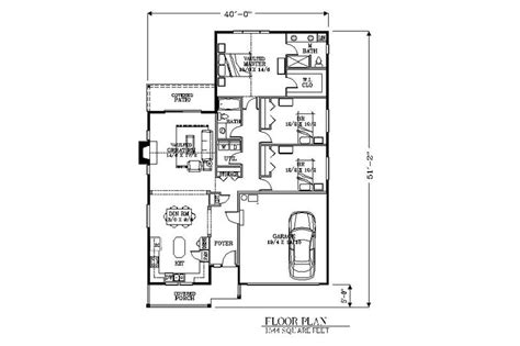 Bungalow Style House Plan 3 Beds 2 Baths 1544 Sqft Plan 53 420