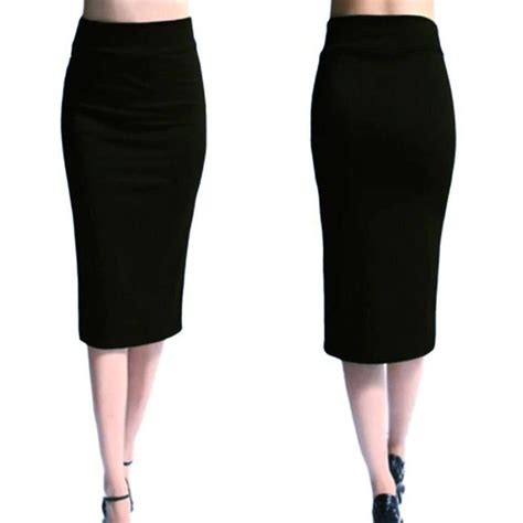 Womens Springautumn Casual Slim Knee Length Skirt Sexy Pencil Skirts Womens Skirt Bodycon