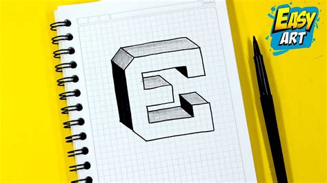 Abecedario Dibujos Muy Faciles Como Dibujar Letras En 3d Letra N How To Draw 3d Letters E Easy