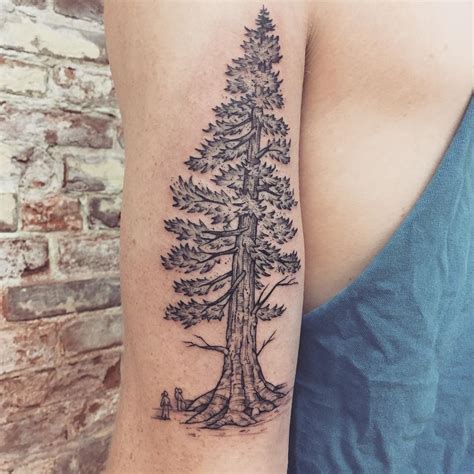 Simple And Easy Pine Tree Tattoo Designs Meanings