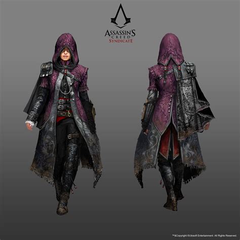Evie In Her Master Assassin Outfit Initial Sketches Of Evie Evie In Her