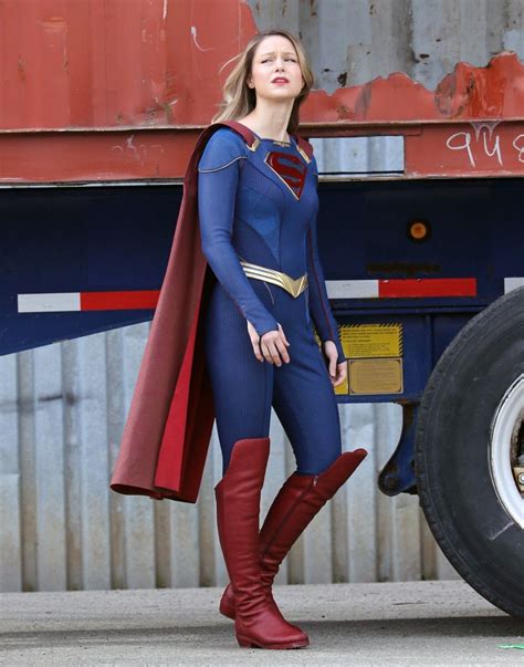 Melissa Benoist On The Set Of Supergirl In Vancouver 03052021