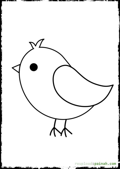 When the online coloring page has loaded, select a color and start clicking on the picture to color it in. Cute Baby Bird (With images) | Bird template, Bird ...