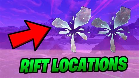 All Rift Locations In Fortnite Season 4 Rift Challenge Xp Extravaganza