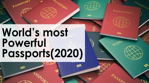 Worlds Most Powerful Passports 2020 Youtube