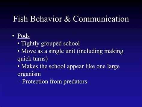 Ppt Fish Behavior Powerpoint Presentation Free Download Id1273225