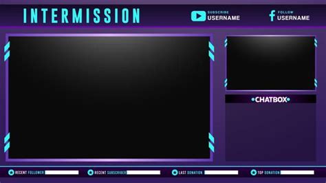 Premium Vector Light Purple Gaming Intermission Background Banner