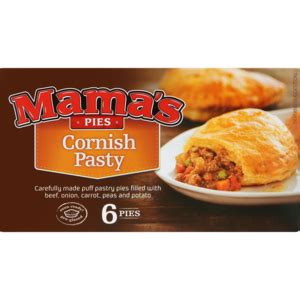 Mama's Pies Frozen Cornish Pasty Pies 6 Pack | Frozen Pies | Frozen Pies & Party Food | Frozen ...