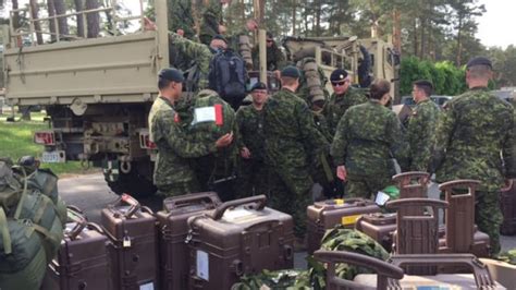 1st Canadian Troops Arrive To Start Mission In Latvia Cbc News