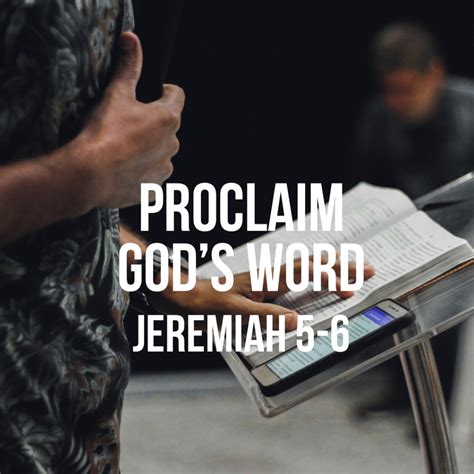 Jeremiah 5-6: Proclaim God's Word - God Centered Life