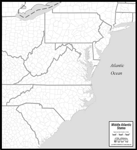 Free Map Of Middle Atlantic States
