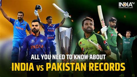 IND vs PAK Records: All you need to know about India vs Pakistan key ...