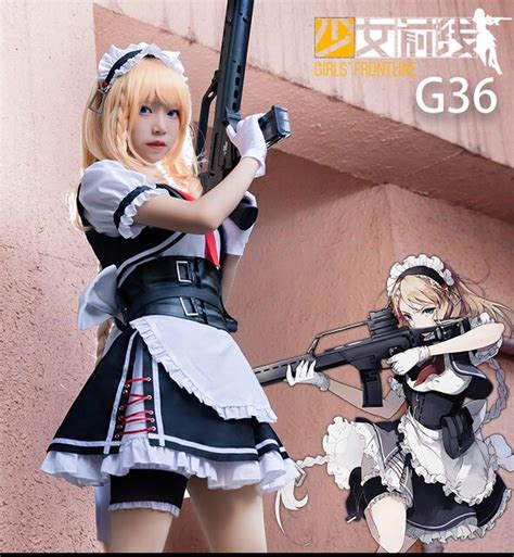 Junstock 2018 Game Girls Frontline G36 Maid Outfitdress Cosplay