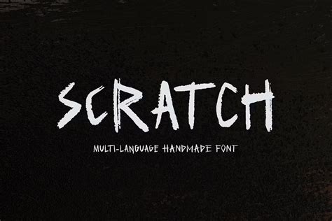 10 Scratched Fonts For A Rough Look Graphic Pie