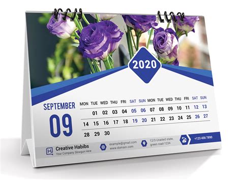 Desk Calendar 2020 By Habibur Rahaman On Dribbble