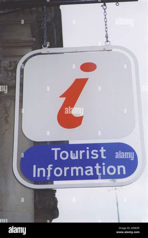 British Tourist Information Sign Stock Photo Alamy