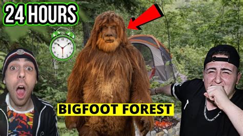 24 Hour Overnight Challenge In Bigfoot Forest Gone Wrong We Got