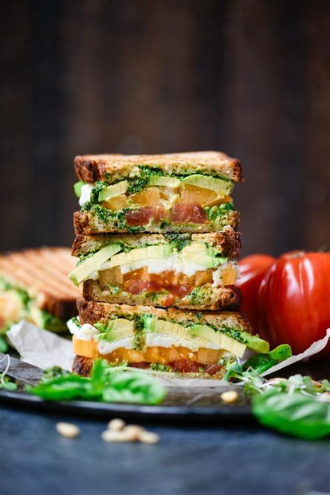 This prosciutto and pesto panini is an easy recipe to make for lunch or a light dinner. Caprese Panini with Pesto and Avocado | Recipe | Caprese ...